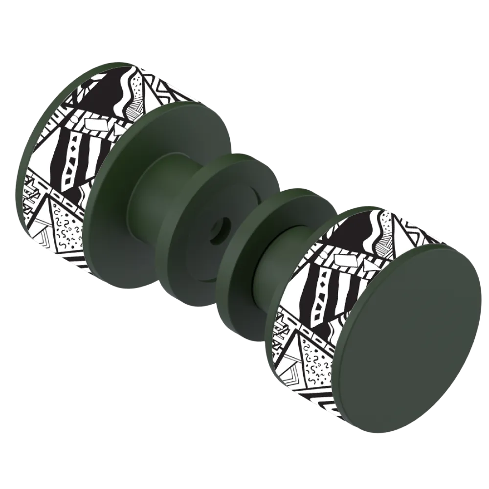 Rubinet Shower Door Knob (set) Green Envy