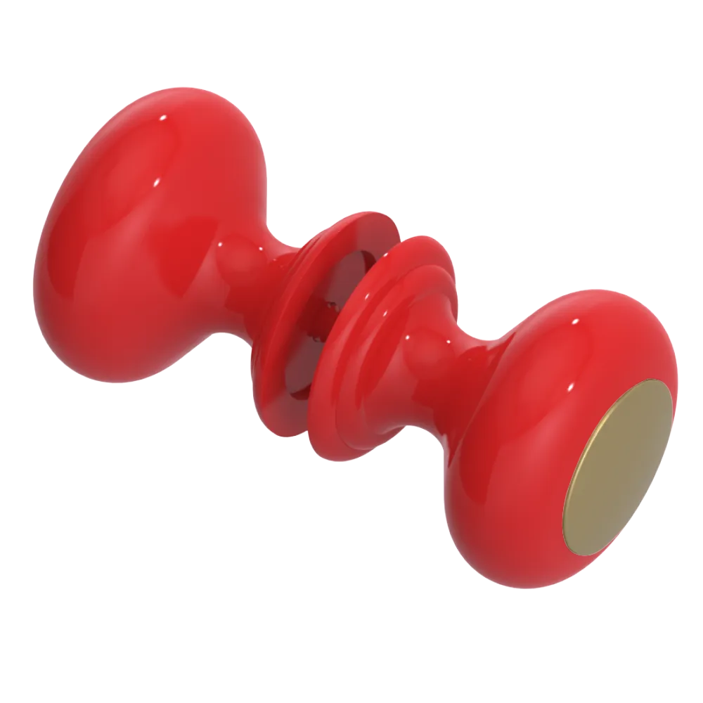 Rubinet Shower Door Knob (set) Red