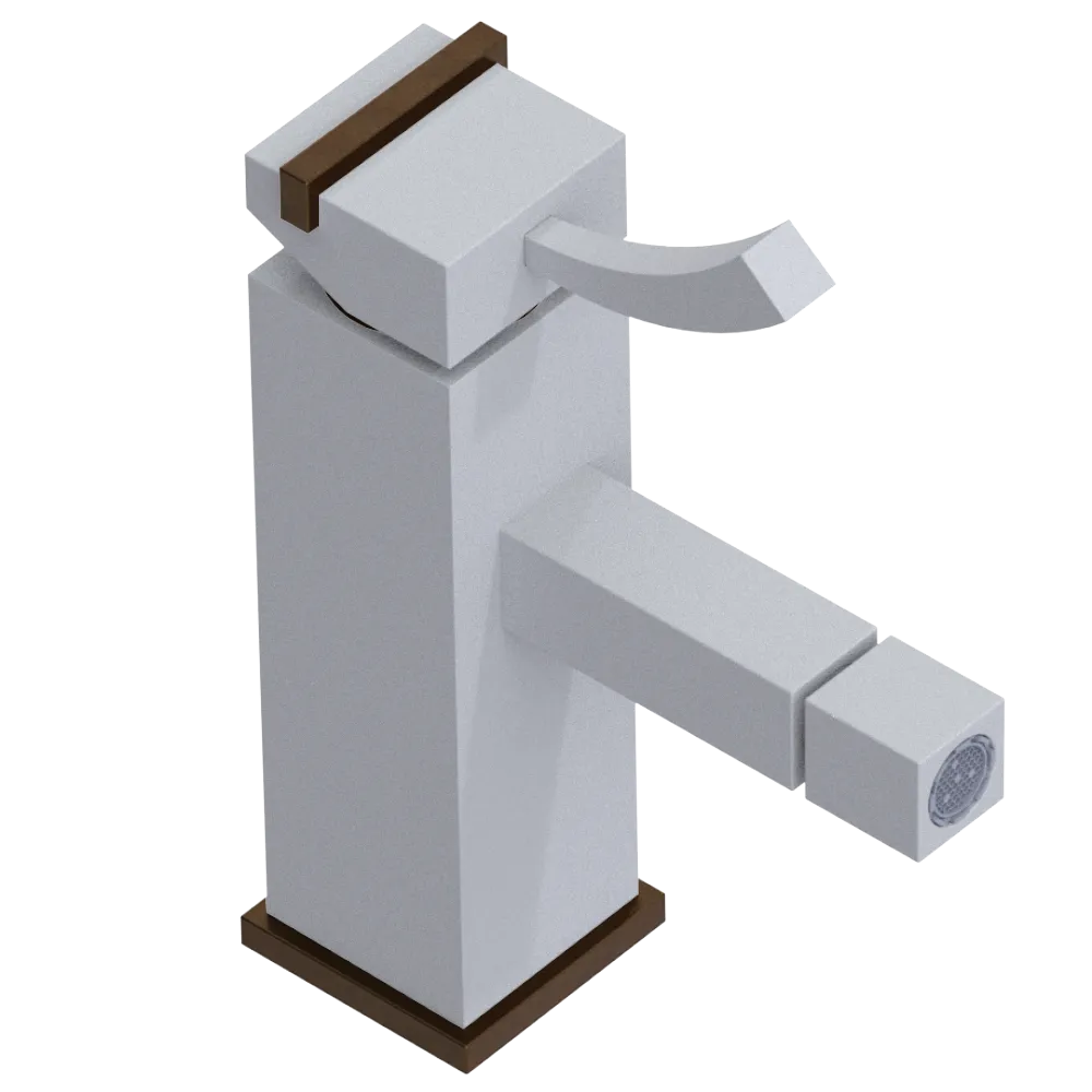 Rubinet Single Control Bidet Fitting (less drain) Matt White