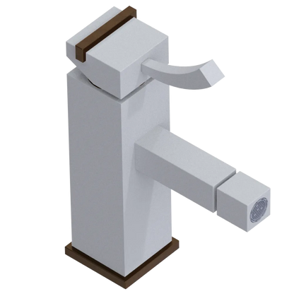 Rubinet Single Control Bidet Fitting (less drain) Matt White