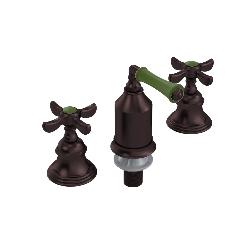 Rubinet Bidet Fitting with Spray, Diverter, and Vacum Breaker (Less Drain) Tuscan Brass