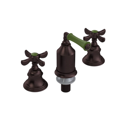 Rubinet Bidet Fitting with Spray, Diverter, and Vacum Breaker (Less Drain) Tuscan Brass