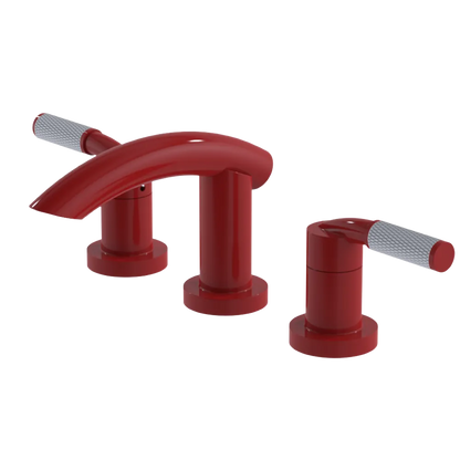 Rubinet Widespread Lav. Set. (less drain) Red