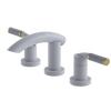Rubinet Widespread Lav. Set. (less drain) White