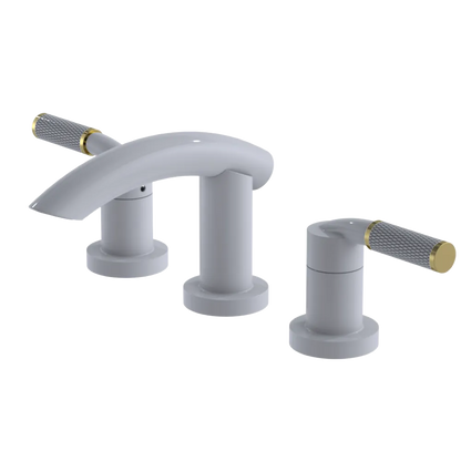 Rubinet Widespread Lav. Set. (less drain) White