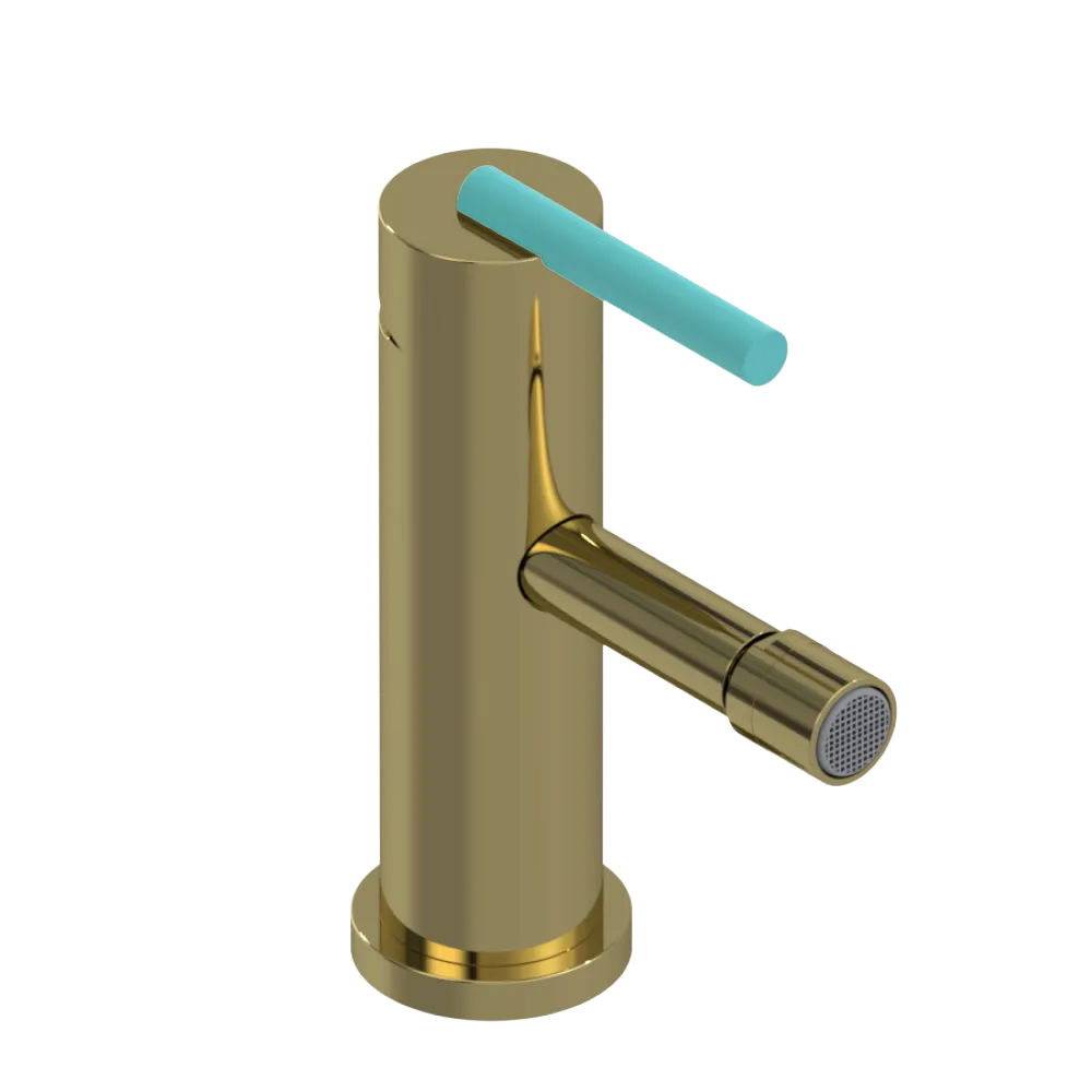 Rubinet Single Control Bidet Fitting (less drain) Natural Brass