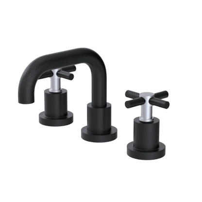 Rubinet Widespread Lav. Set. (less drain) Matt Black