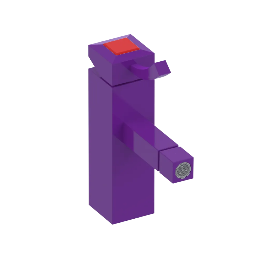 Rubinet Single Control Bidet Fitting (less drain) Purple Haze