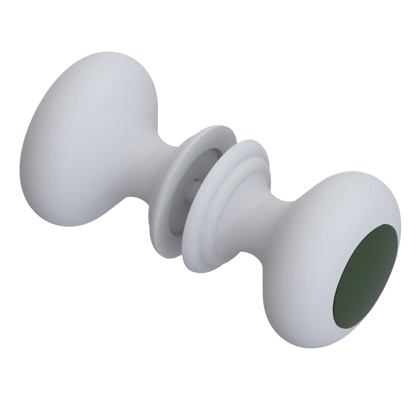 Rubinet Shower Door Knob (set) Matt White