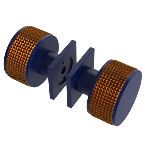 Rubinet Shower Door Knob (set) Midnight Blue