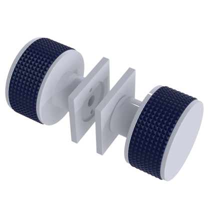 Rubinet Shower Door Knob (set) White