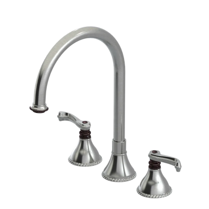 Rubinet Widespread Kitchen Set Satin Nickel