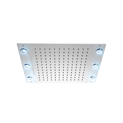 Ceiling shower head & waterfall 33x43cm [13x17in] LED (6x)