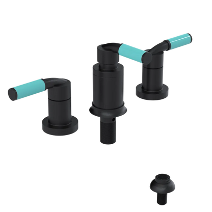 Rubinet Bidet Fitting with Spray, Diverter, and Vacuum Breaker (less drain) Matt Black