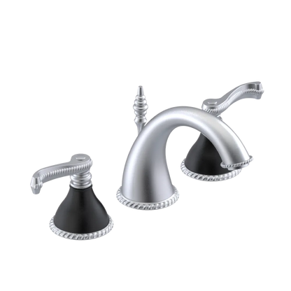 Rubinet Widespread Lav. Set. (less drain) Satin Chrome