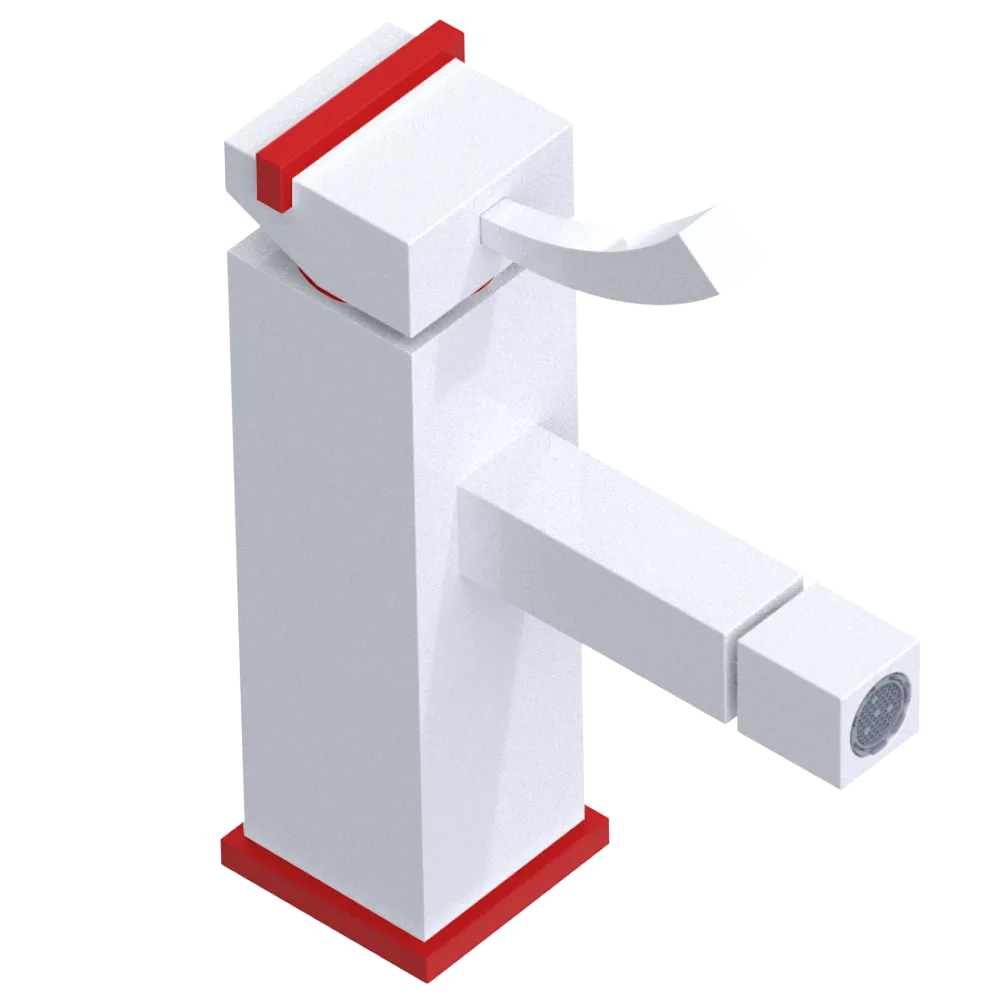 Rubinet Single Control Bidet Fitting (less drain) White