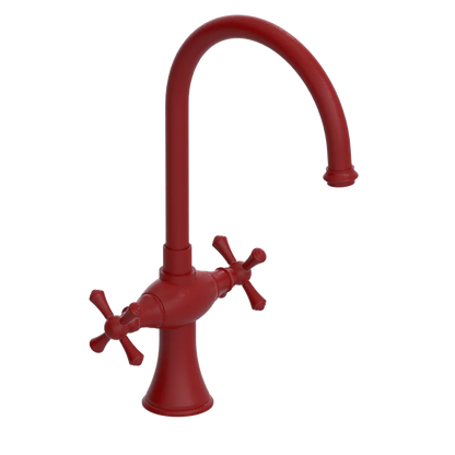 Rubinet Two Handle Single Hole Kitchen Set Maroon