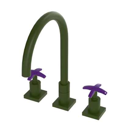 Rubinet Widespread Kitchen Set Green Envy