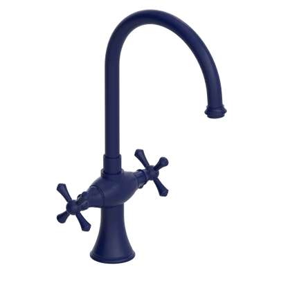 Rubinet Two Handle Single Hole Kitchen Set Midnight Blue