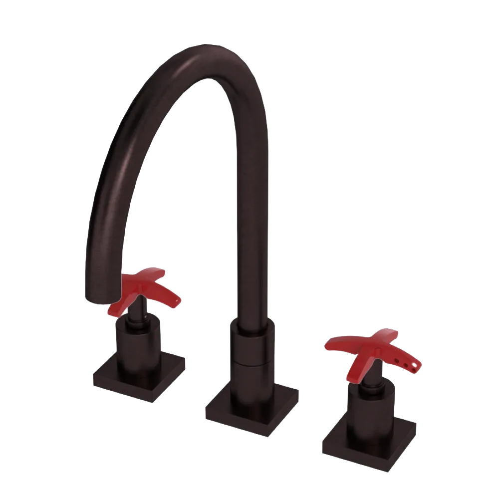 Rubinet Widespread Kitchen Set Oil Rubbed Bronze