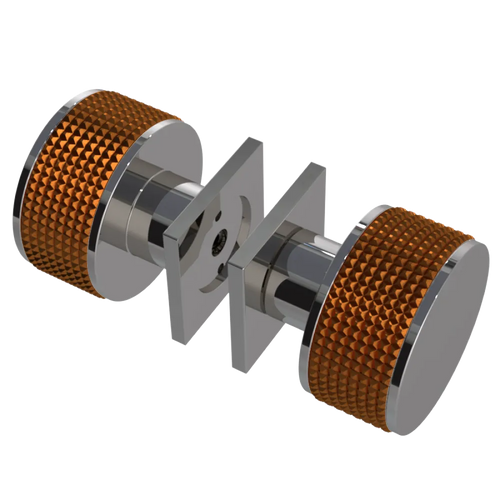 Rubinet Shower Door Knob (set) Polished Nickel
