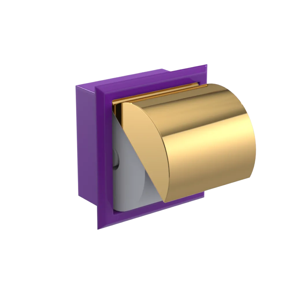 Rubinet RECESSED TOILET PAPER HOLDER Purple Haze