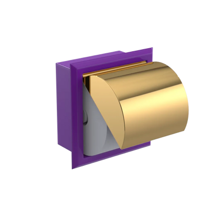 Rubinet RECESSED TOILET PAPER HOLDER Purple Haze
