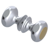 Rubinet Shower Door Knob (set) Satin Chrome