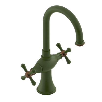 Rubinet Single Hole Dual Handle Lav. Set. (less drain) Green Envy