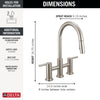 Delta Nicoli Pull-Down Bridge