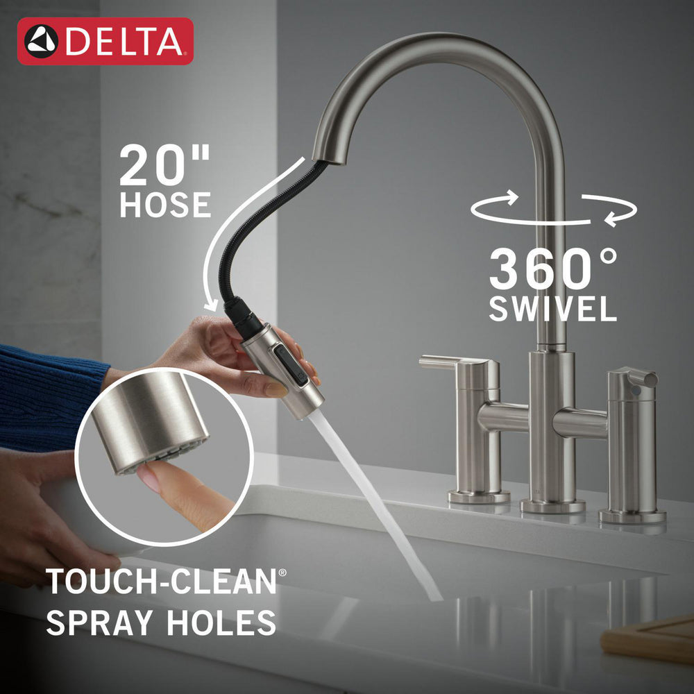 Delta Nicoli Pull-Down Bridge