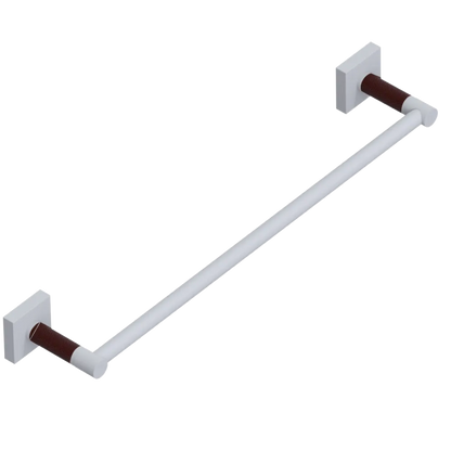 Rubinet 24" TOWEL BAR Matt White