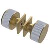 Rubinet Shower Door Knob (set) Satin Brass