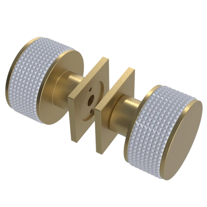 Rubinet Shower Door Knob (set) Satin Brass