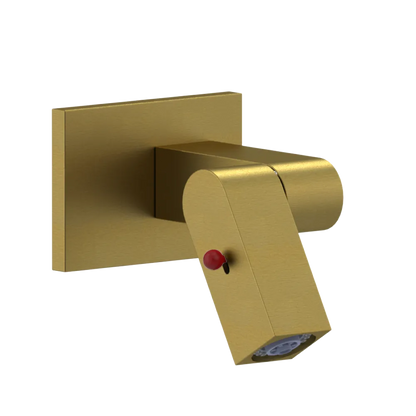 Rubinet Wall Mount Bidet & Foot Rinse with Dual Function Spray Antique Brass Matt