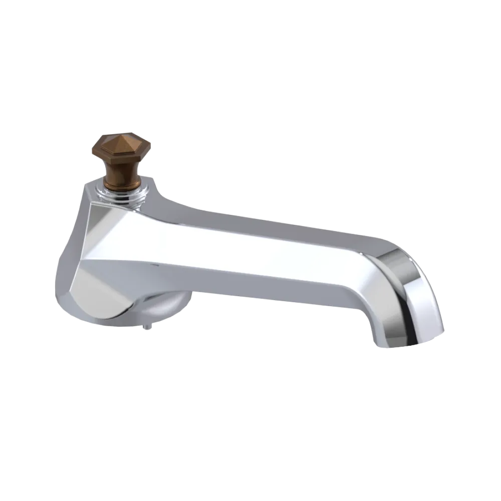 Rubinet Tub Filler Spout Deck Mount Chrome