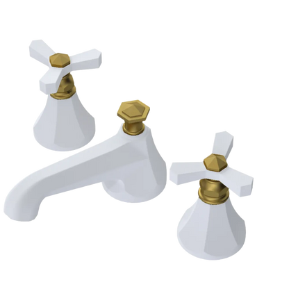 Rubinet Widespread Lav. Set. (less drain) Matt White