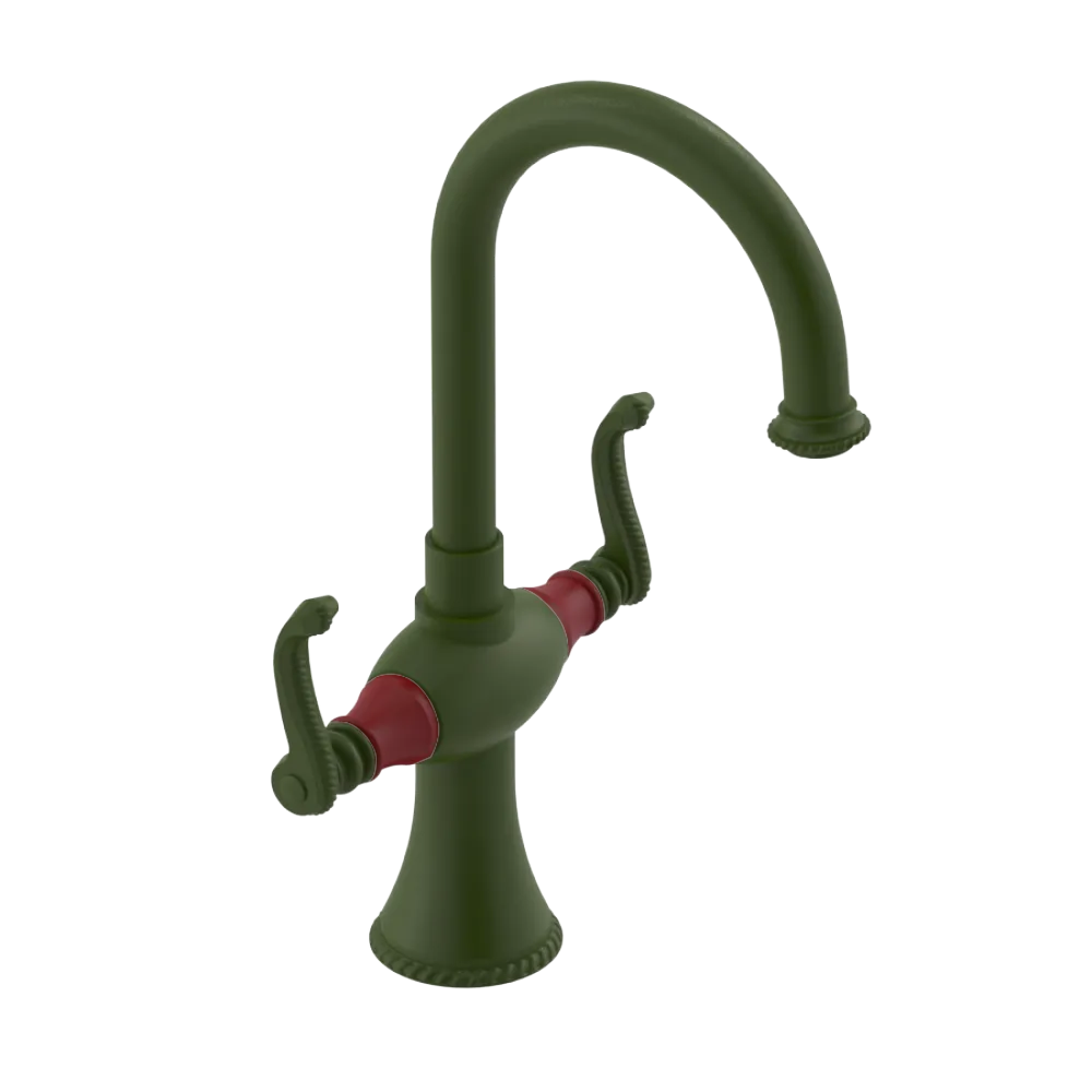 Rubinet Single Hole Dual Handle Lav. Set. (less drain) Green Envy