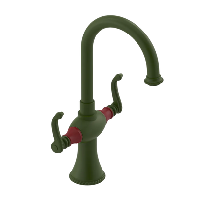 Rubinet Single Hole Dual Handle Lav. Set. (less drain) Green Envy