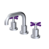 Rubinet Widespread Lav. Set. (less drain) Satin Chrome