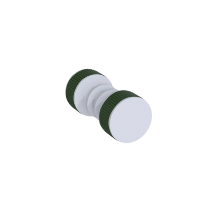 Rubinet Shower Door Knob (set) Matt White