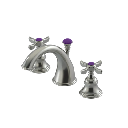 Rubinet Widespread Lav. Set. (less drain) Satin Nickel