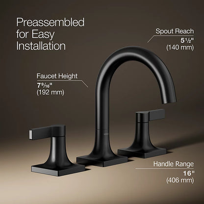 Venza® Widespread bathroom sink faucet, 0.5 gpm
