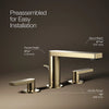 Composed® Widespread bathroom sink faucet with Lever handles, 1.2 gpm