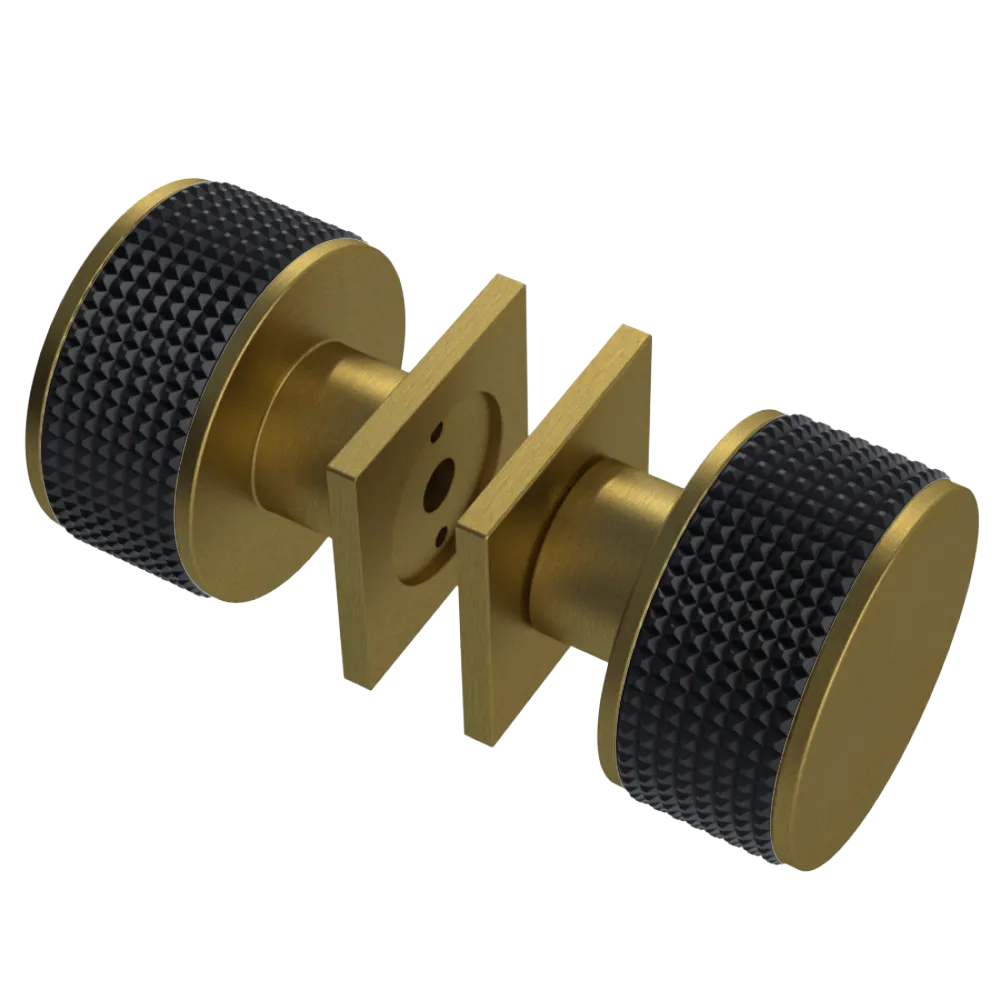 Rubinet Shower Door Knob (set) Antique Brass Matt