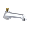 Rubinet Tub Filler Spout Deck Mount Satin Chrome