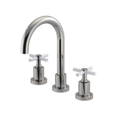 Rubinet Widespread Lav. Set. (less drain) Polished Nickel