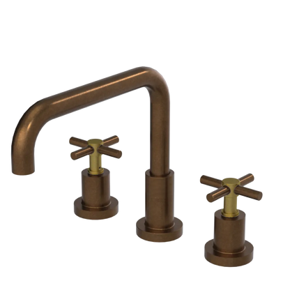 Rubinet Widespread Kitchen Set Tuscan Brass