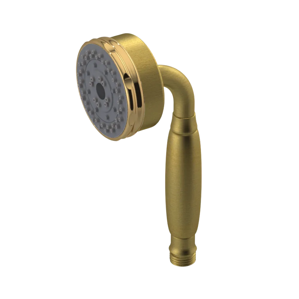 Rubinet 3 Function Hand Held Shower Only Antique Brass Matt