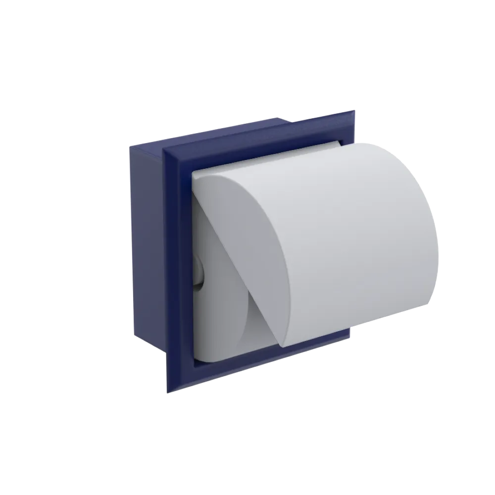 Rubinet RECESSED TOILET PAPER HOLDER Midnight Blue